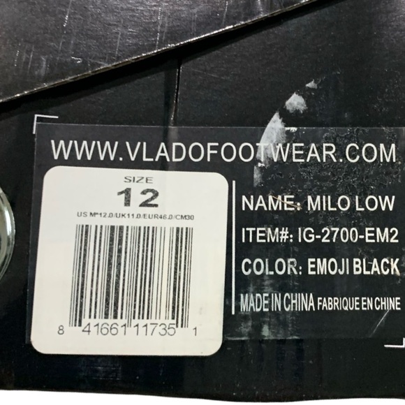 NIB VLADO MILO LOW UNISEX EMOJI SNEAKERS - Picture 6 of 6